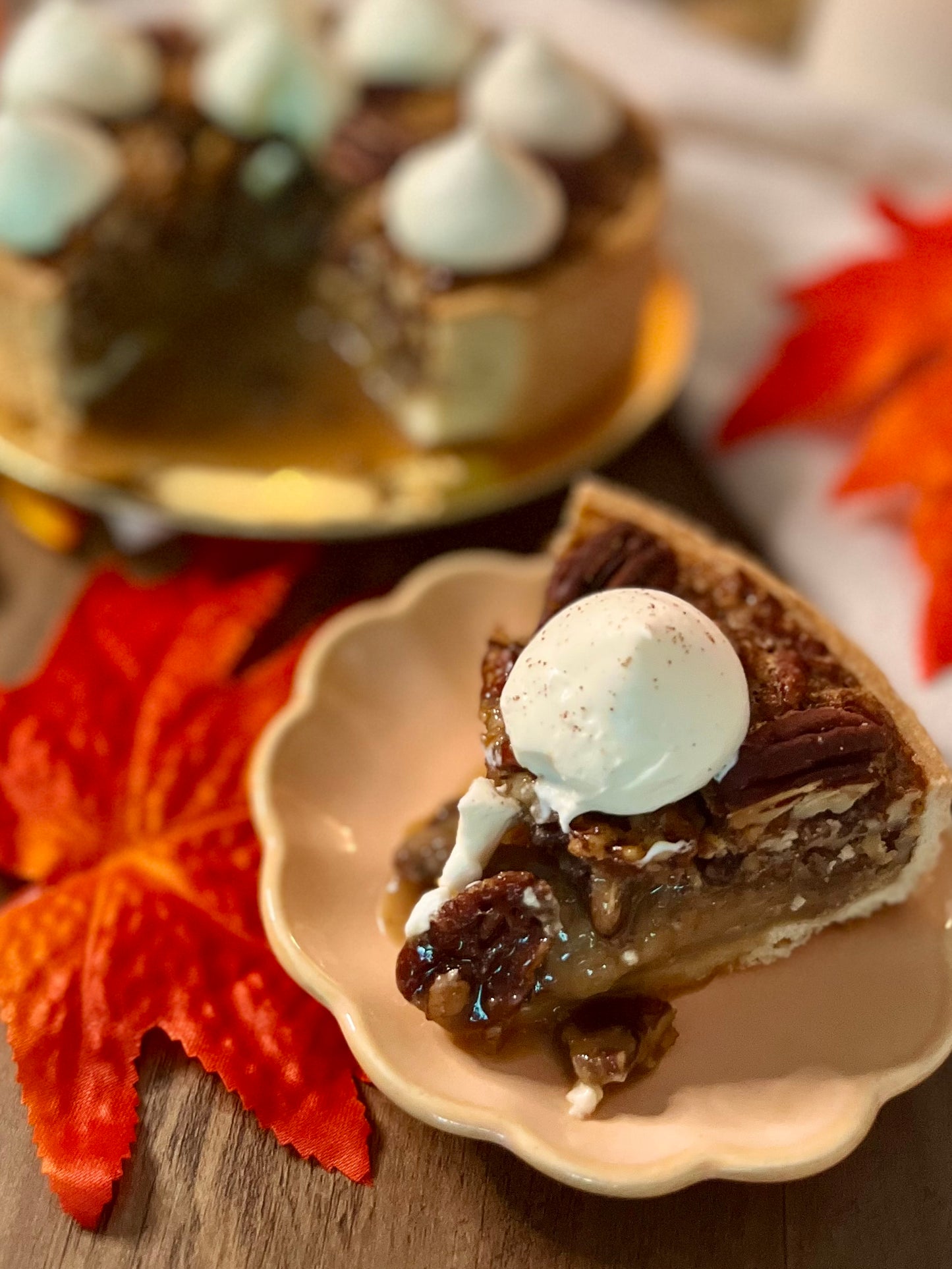 MAPLE SYRUP & RUM PECAN PIE